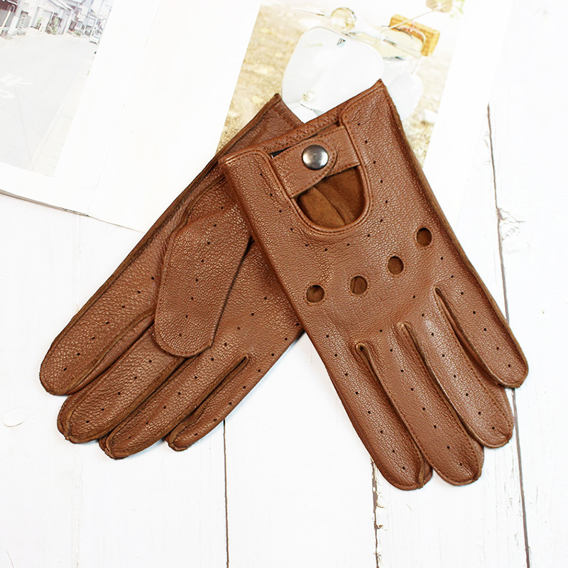 Horse Riding Glove - Летние кожаные перчатки из оленьей кожи