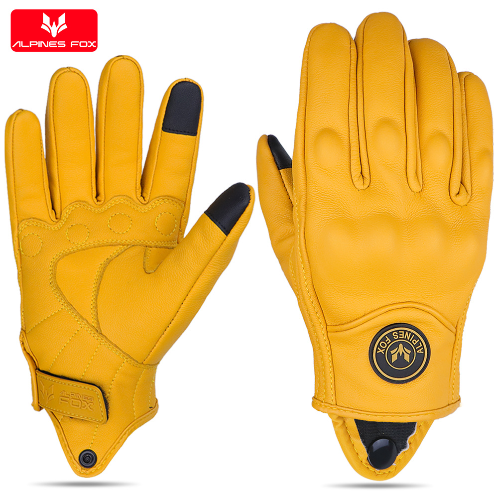 Horse Riding Glove - Винтажные кожаные мотоциклетные перчатки для мужчин