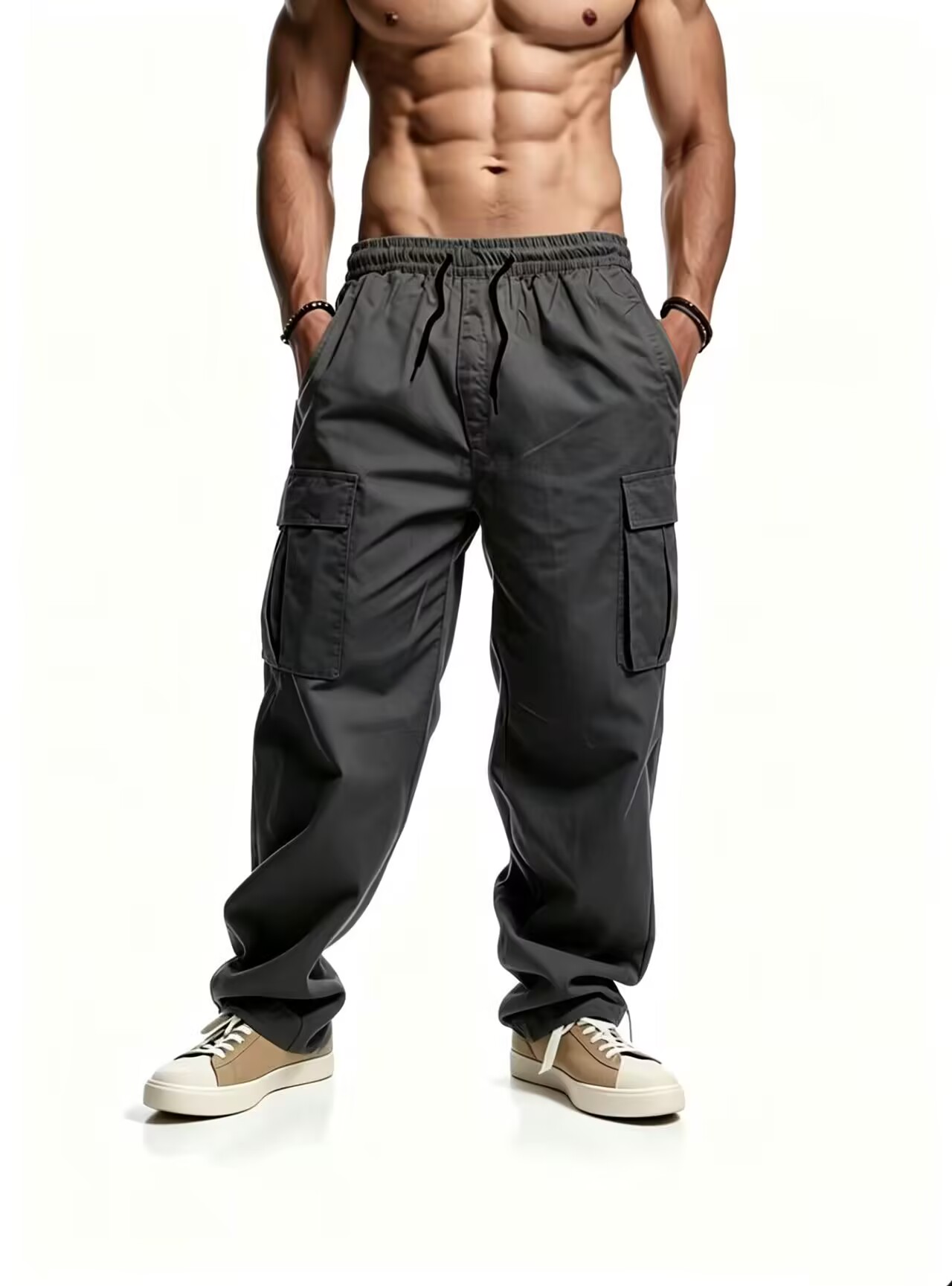 Outdoor Sport Hiking Pants - Мужские повседневные джоггеры 2026: свободные брюки-карго,