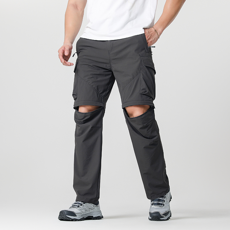 Outdoor Sport Hiking Pants - Мужские походные брюки-трансформеры-карго, водонепроницаемые, быстросохнущие, легкие,