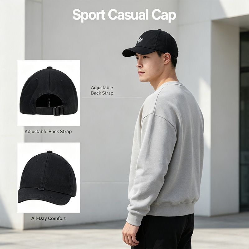 Черная бейсбольная кепка Adida – обзор и цена Outdoor Sport Logo